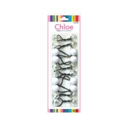 CHLOE P/T #2620 WHITE & CLEAR 24/box