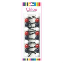 CHLOE P/T #2620 WHITE & RED & NAVY 24/box