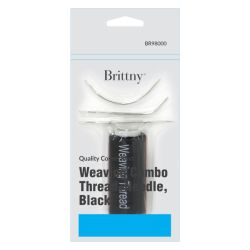 BR WEAVING COMBO THREAD+NEEDLE BLACK 12pk