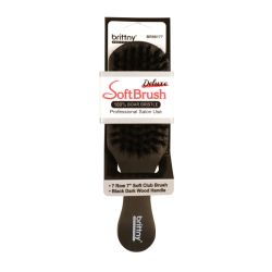 BR BRUSH SOFT CLUB 100% BOAR DARK WOOD 12pcs