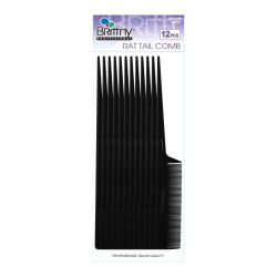 BR COMB BULK RAT TAIL 12pcs/pk BLACK