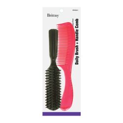 BR BRUSH &COMB HANDLE 2pcs 12/pk
