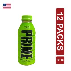 Prime Lemon Lime Hydration Drinks 12 x (16.7oz/500ml)