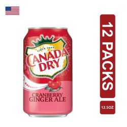 Canada Dry Cranberry Ginger Ale 12 x (12.5oz/355ml)