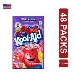 Kool Aid Sachet Blastin Berry Cherry 48 x (2 Quarts)