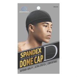 DREAM M-DOME CAP SPANDEX 12/pkBLACK
