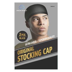 DREAM M-STOCKING WAVE CAP BLACK 12/pk