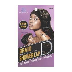 DREAM W-SHOWER CAP B/JUMBO BLACK 12/pk