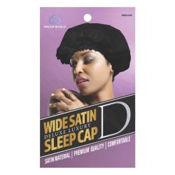 DREAM W-SLEEP CAP LARGE SATINBLACK 12/pk