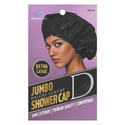 DREAM W-SHOWER CAP JUMBOBLACK 12/pk