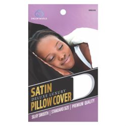 DREAM W-PILLOW COVER SATINBLACK 12/pk