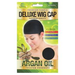 DREAM A/O WIG CAP 2PCS 12pk BLACK