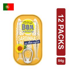 Bom Sardinhas em Oleo vegetal (12x84g)