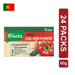 Knorr Caldo Alho/Pimentao/louro (24x80g)