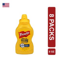 French's Classic Yellow Mustard Sauce 8 x (8oz/226g)