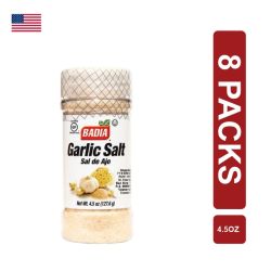 Badia Garlic Salt 8 x (127.6g /4.5oz)