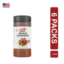 Badia Rib Rub Seasoning 6 x (155.9g/5.5oz)