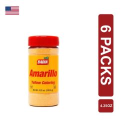Badia Amarillo Yellow Food Colour 6 x (120.5g/4.25oz)