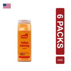 Badia Amarillo Yellow Food Colour 6 x (623.7g/22oz)