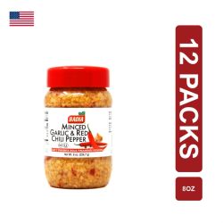 Badia Minced Garlic & Red Chili Pepper 12 x (226.8g/8oz)