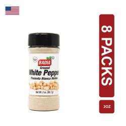 Badia White Pepper 8 x (56.7g/2oz)