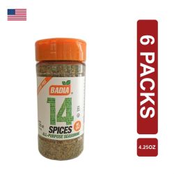 Badia 14 Spice All Purpose Seasoning 6 x (4.25oz/120.5g)
