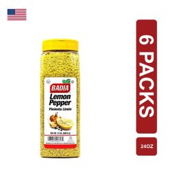 Badia Lemon Pepper 6 x (1.5lbs/680.4g)