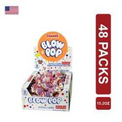 Charms Large Blow Pop Cherry 48 x (15.2oz/884g)