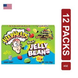 Warheads Jelly Beans 12 x (4oz/113g)