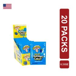 Warheads Popping Candy Pouch Blue Raspberry 20 x (9g/0.33oz)