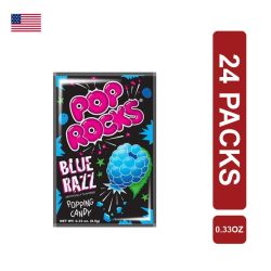 Pop Rocks Blue Razz Popping Candy 24 x (0.33oz/9.5g)