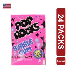 Pop Rocks Bubble Gum Popping Candy 24 x (0.33oz/9.5g)