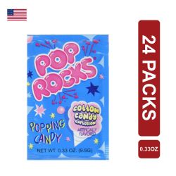 Pop Rocks Cotton Candy Popping Candy 24 x (0.33oz/9.5g)