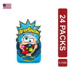 Aftershocks Poping Candy Pouch Blue Raspberry 24 x (0.33oz/9g)