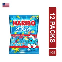 Haribo Sour Smurfs 12 x (4oz/113g)