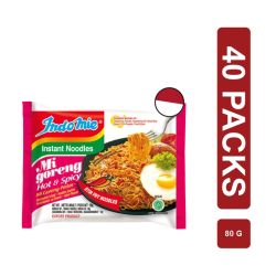 Indomie Original Noodle M.G. Pedas Hot & Spicy 40 x (80gr)