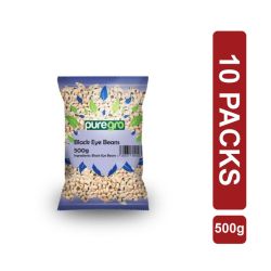 Puregro Black Eye Beans 10 x (500g)