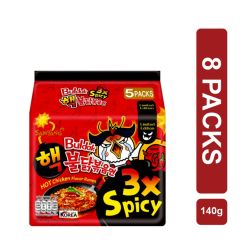 Samyang Buldak Hot Chicken Ramen 3x Spicy 8 x (5x140g)